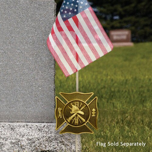 Bronze Custom Fire Department Grave Markers