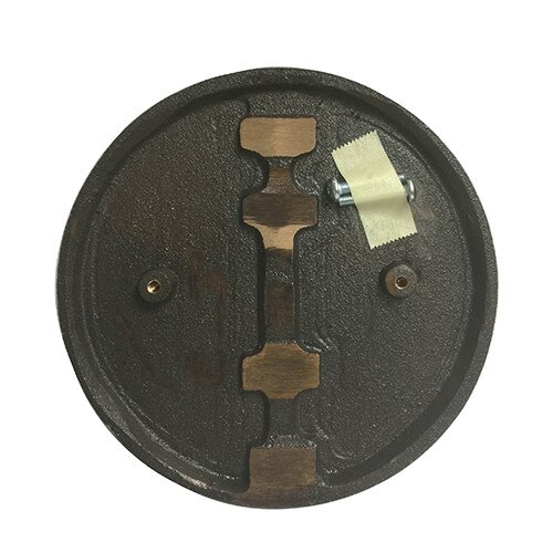 metal weight plate top view