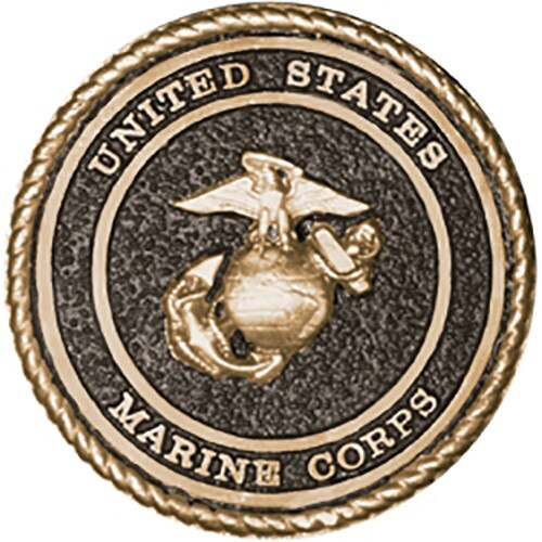 USMC emblem bronze detailed badge