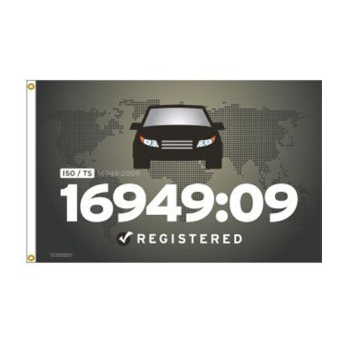ISO TS 16949 09 Registered Flag