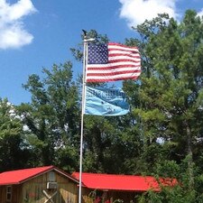 Nylon Chain Stitch U.S. Flags