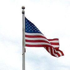 Polyester Chain-Stitch U.S. Flag