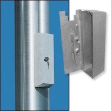 keyed locking gate latch system