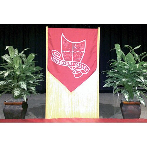 Missouri Valley banner with plants
