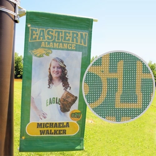 custom mesh banners