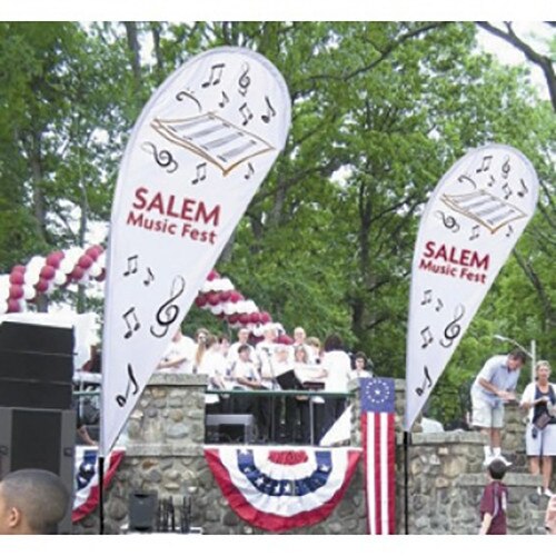 Salem Music Fest with banners