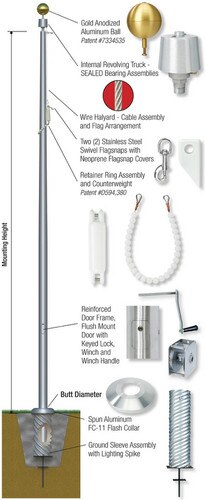 Aluminum Flagpole - Excell™