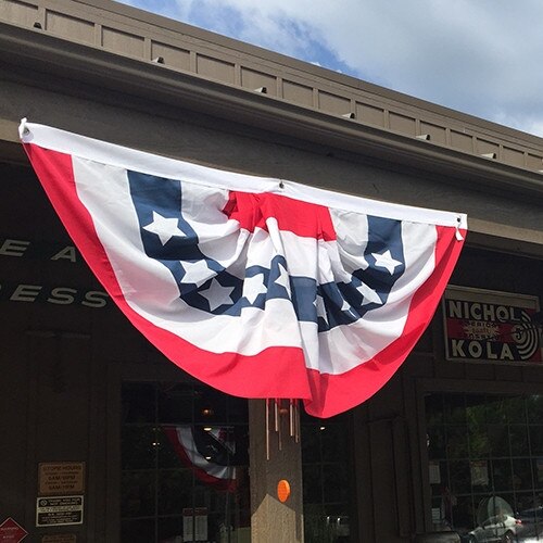 red white blue patriotic bunting