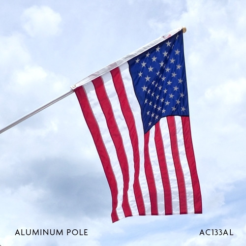 US Flag Pole Set