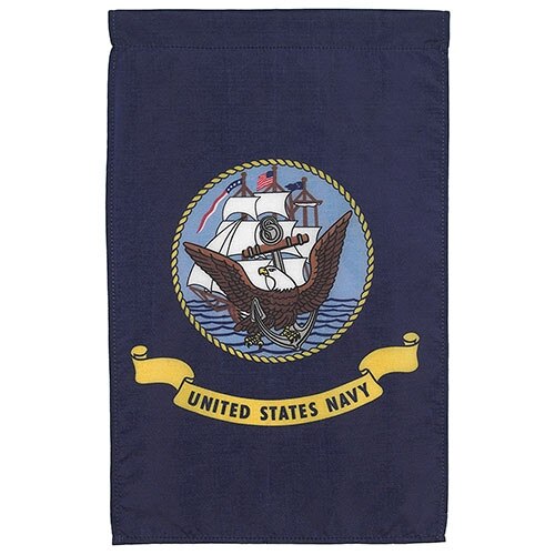 Navy Garden Flag