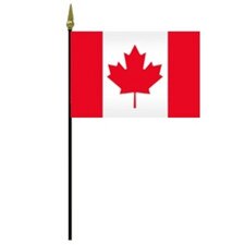 Canadian flag with maple leaf