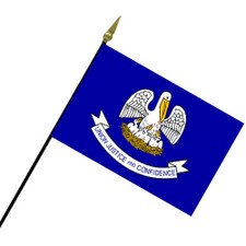 Louisiana state flag design with pe