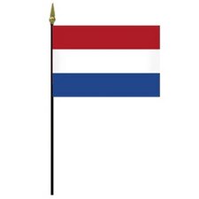 Dutch flag with red white blue