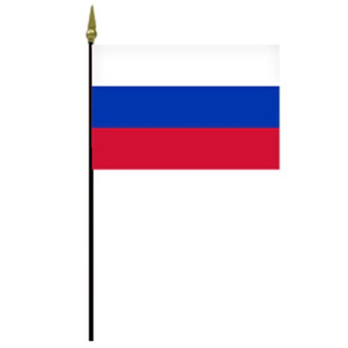 Russian flag with color bands
