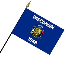 Wisconsin state flag 1848