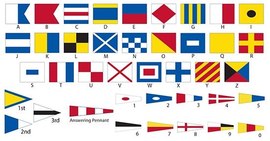 Set of Total 40 flag MARITIME Signal Code FLAG Set Total 42 Flags 