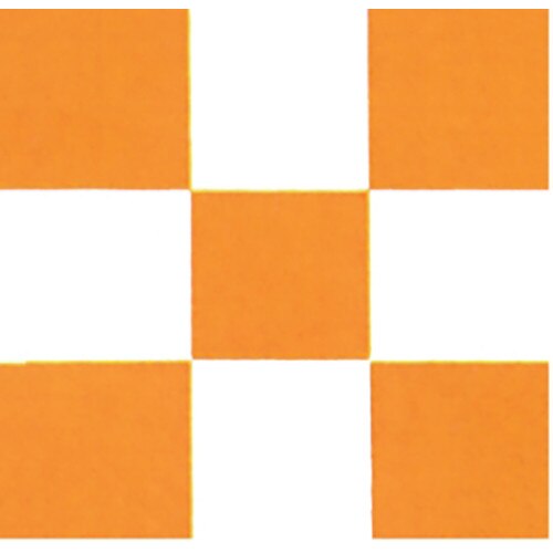 orange squares on white background