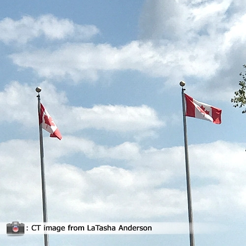 Outdoor Canada Flags On Poles