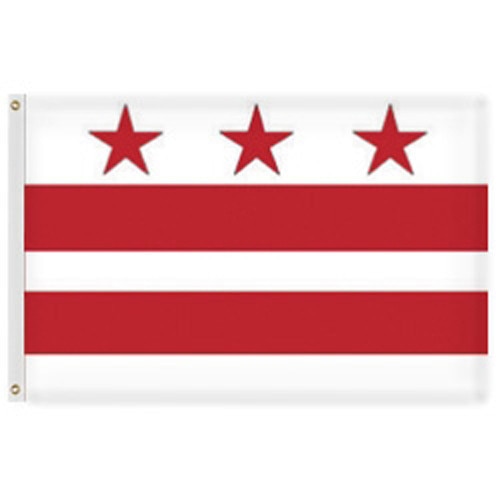 Outdoor Washington DC Flag