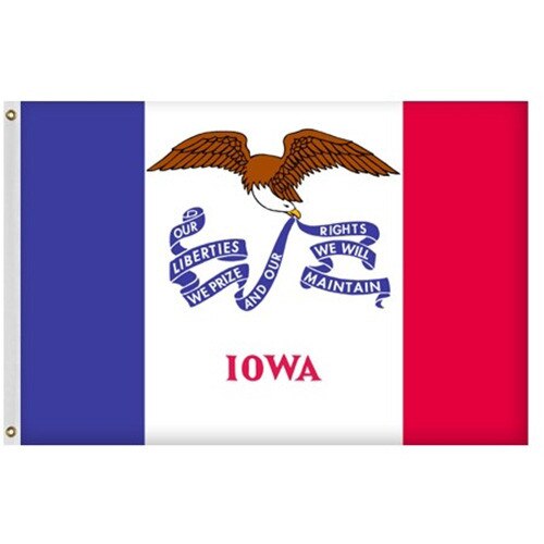 Outdoor Iowa Flag