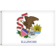 Outdoor Illinois Flags