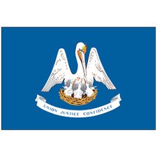 outdoor Louisiana flags