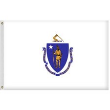 Outdoor Massachusetts State Flags