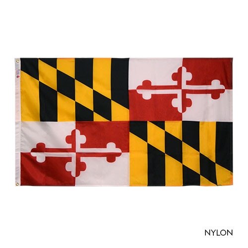 Nylon Maryland flags