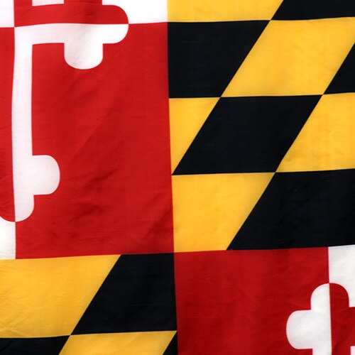 Outdoor MD flag fabric close up