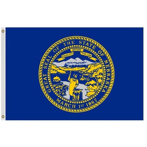 Outdoor Nebraska Flag