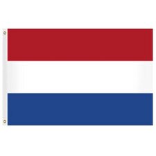 Dutch flag red white blue stripes