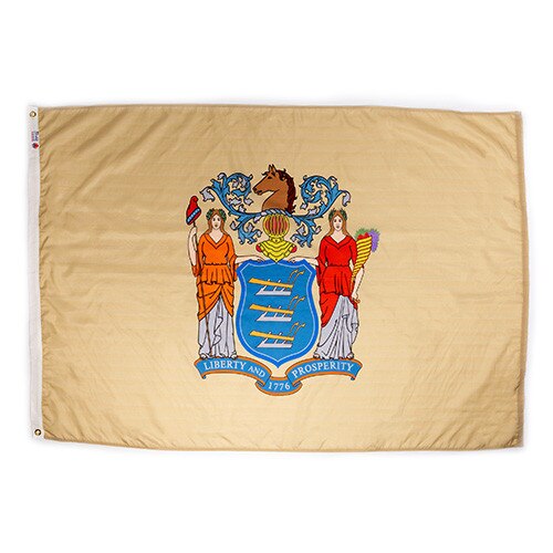 Nylon outdoor new jersey flags