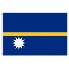 Nauru national flag with stars