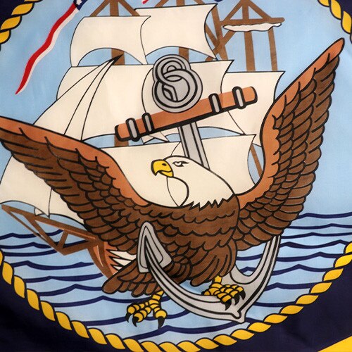 Navy Flag Eagle close up