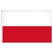 Poland national flag red and white