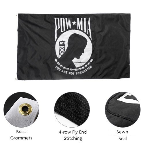 double sided pow mia flags