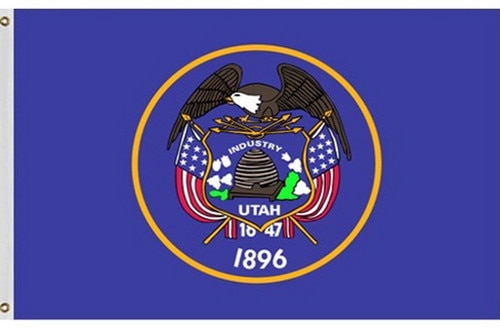 Outdoor Historic Utah Flags