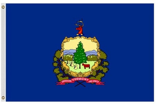 Outdoor Vermont Flags