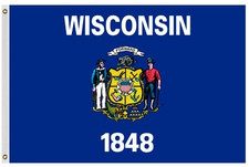 Outdoor Wisconsin Flag
