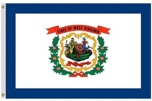 outdoor west Virginia flags