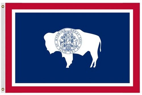 Outdoor Wyoming Flags