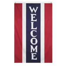 Patriotic Welcome Flag Banner