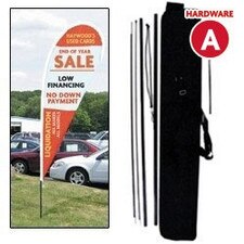 Blade & Teardrop Flag Pole Kit