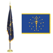 Indiana Indoor Flag Set