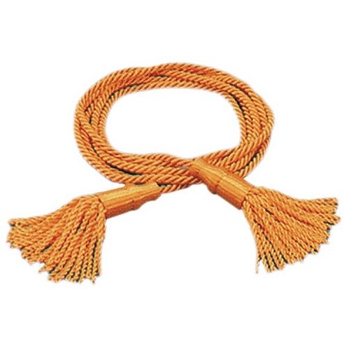 orange tassel rope oval shape