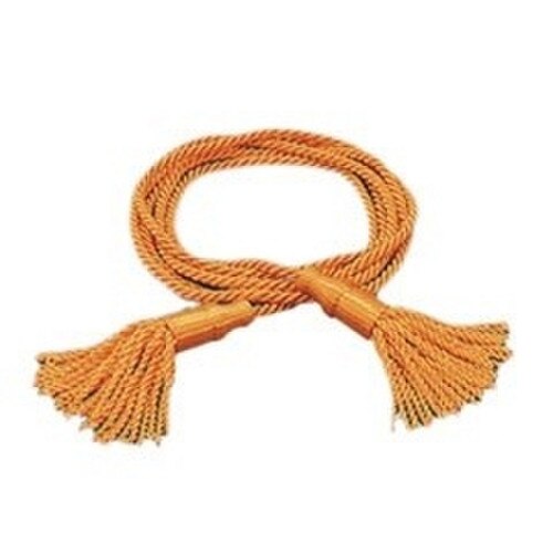 orange tassel rope tie