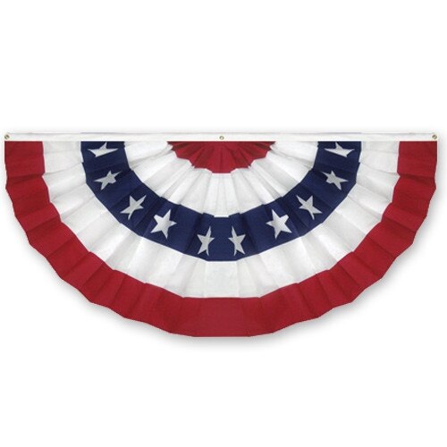 half circle American flag bunting