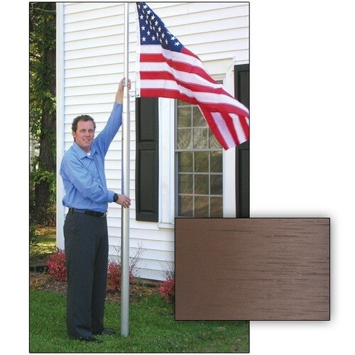 Outdoor Telescopic Adjustable 20Ft Flagpole CarrotTop Flags