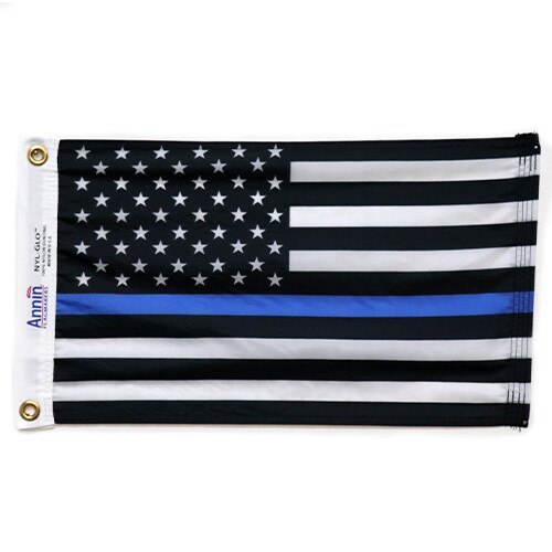 Thin Blue Line American Flag
