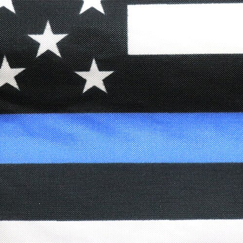 Thin Blue Line Flag Close-Up